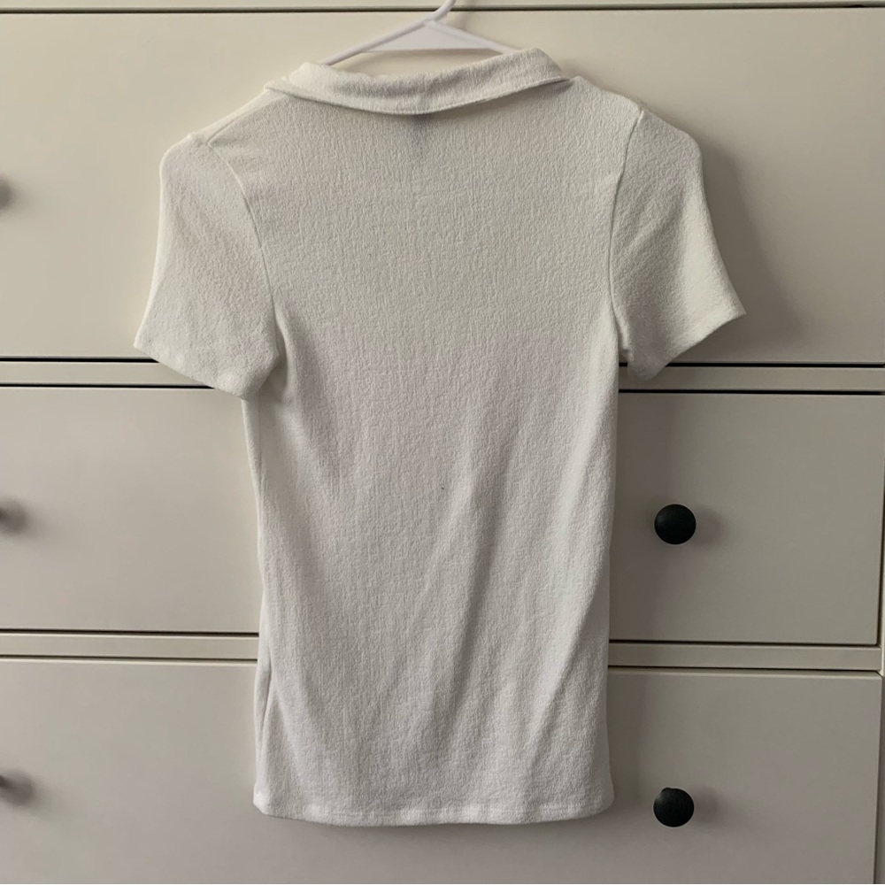 Collared Button Up Tee - Picture 2 of 5